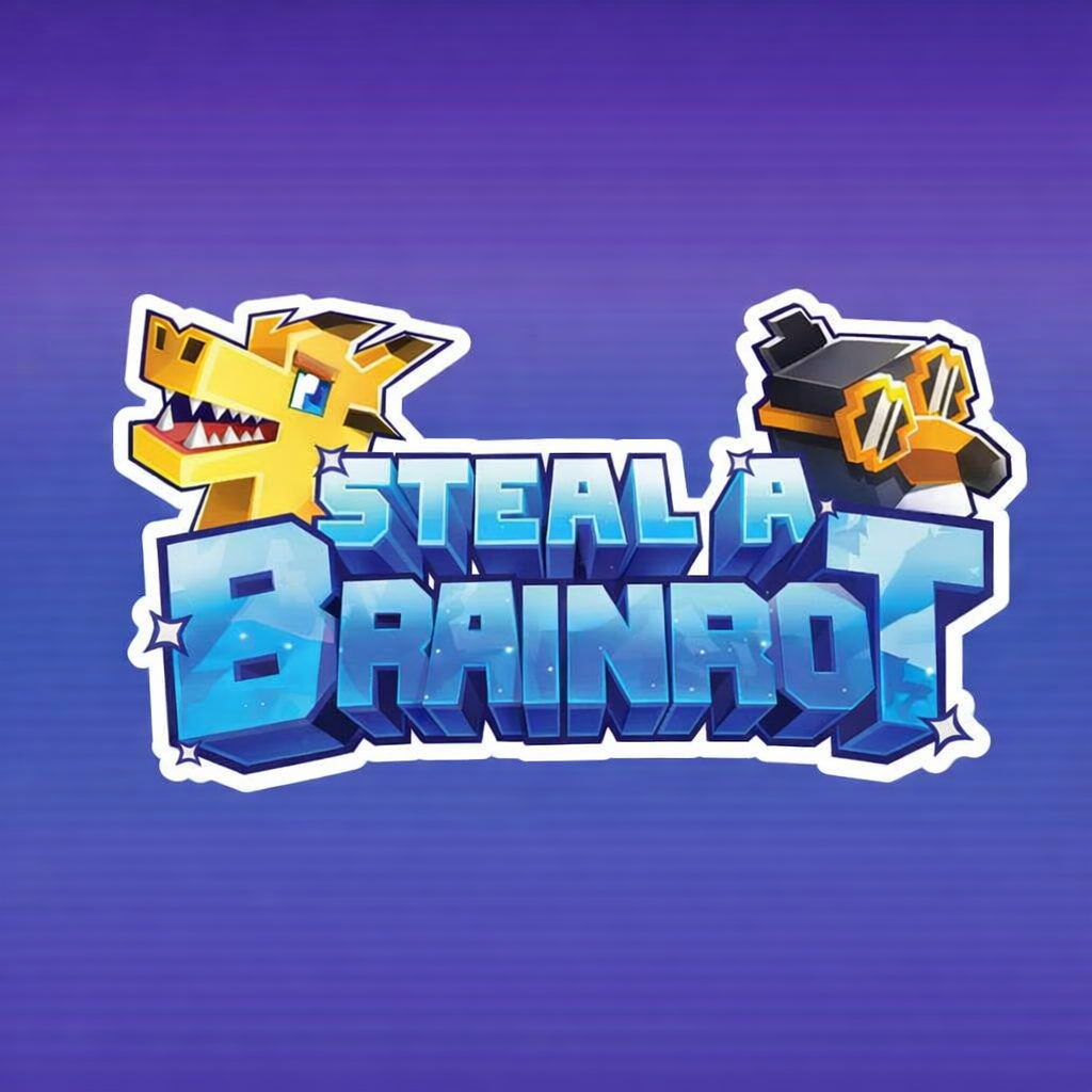 Collection of collectible figures from Steal A Brainrot featuring various iconic characters and mystery silhouettes.