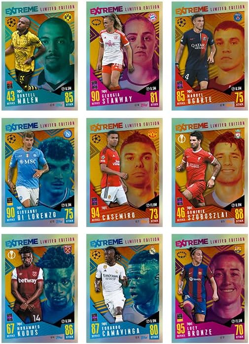 Topps Match Attax Extra 2024 Size: Starter Pack (29 Cards) Trading Card Collection Earthlets