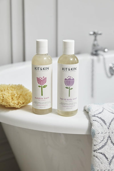 Kit and KinNatural Bubble Bath Kids and Baby for Sensitive Skin, 250mlEarthlets
