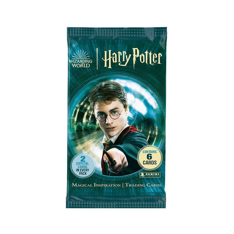 Harry Potter Magical Inspiration Trading Cards pack by Panini featuring Harry Potter on the cover.