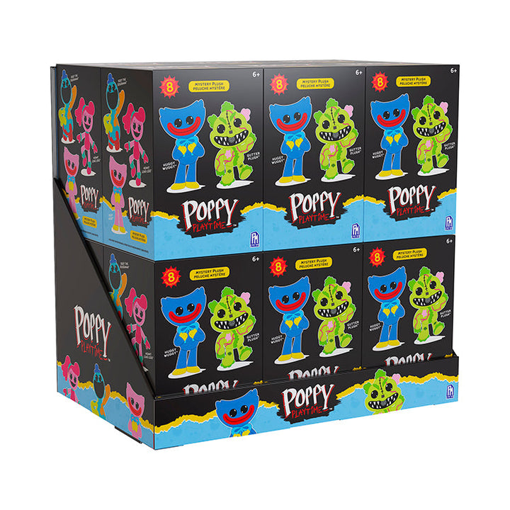 Poppy Playtime Series6 8inch Collectible Plush Blind Box display featuring colorful mystery plush characters.