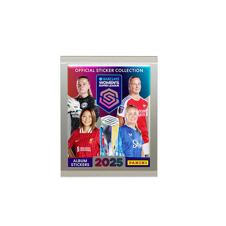 Barclays Women's Super League 2025 Sticker Collection by Panini featuring Impact Players and Power Pairs from WSL teams.