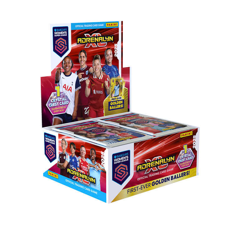 Barclays Women’s Super League Adrenalyn official trading card collection with Crystal Crest card and Golden Ballers.