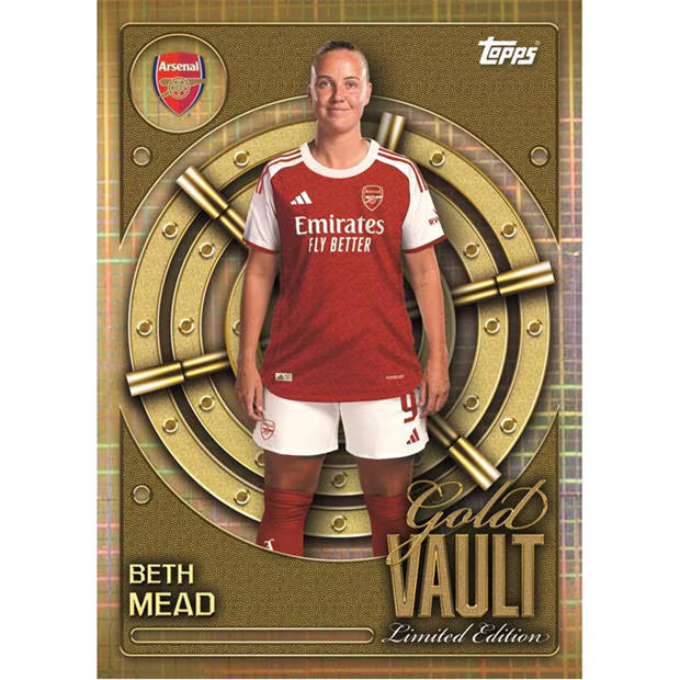Arsenal Collectors Tin 2025-26 featuring a player