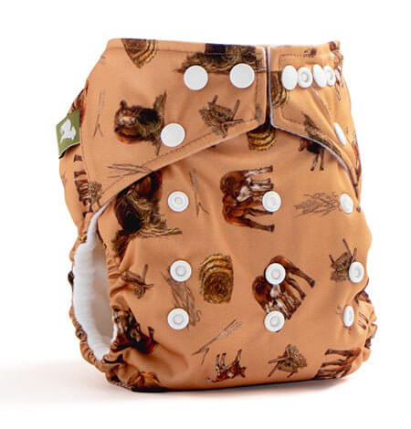 Little Lamb| Onesize Pocket Nappy | Earthlets.com |  | reusable nappies all in one nappies