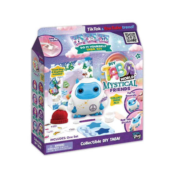 Taba World Make & Display Mystical Friends craft kit for collectible DIY keyring, includes various mystical characters.