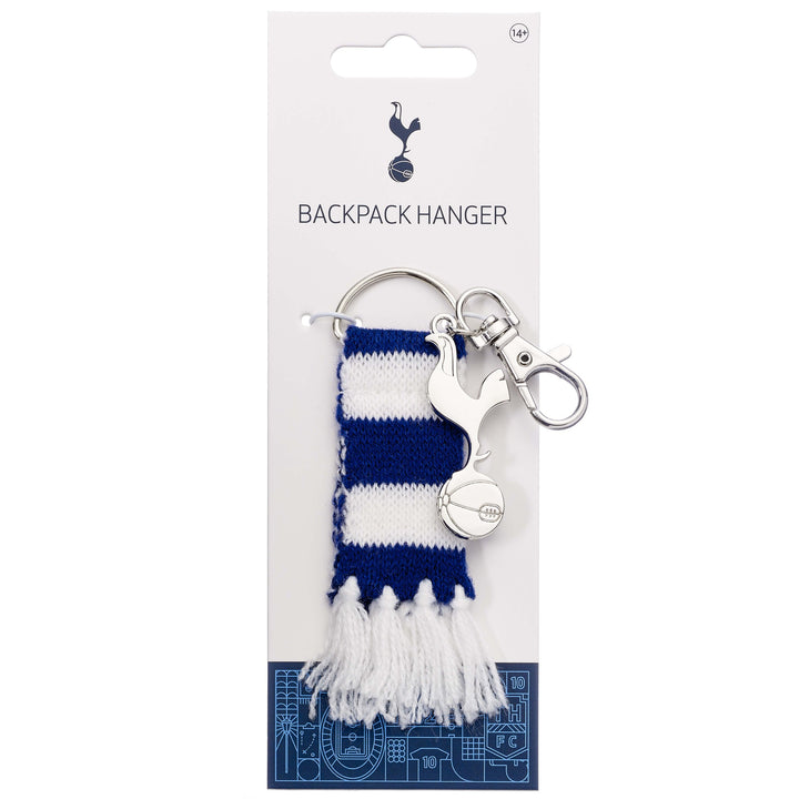 Tottenham Hotspur Blue Stripe Scarf and Cockerel Backpack Hanger