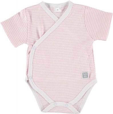 Petit Oh! Short Sleeve Body Suit Colour: Pink Stripes Gender: unisex Age: 0-3 clothing Earthlets