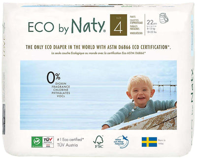Naty Size 4 Pull Up Pants - 22 pack Multi Pack: 1 disposable nappies size 4 Earthlets