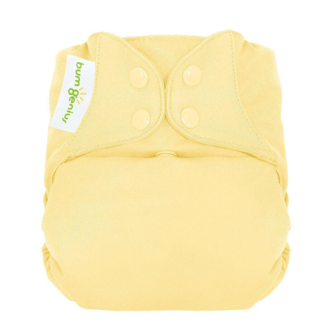 BumGenius Freetime All-In-One One-Size Cloth Nappy Colour: Butternut reusable nappies Earthlets