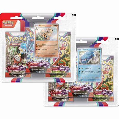 Pokemon Company Pokemon TCG: Scarlet & Violet 1 3-Pack booster Trading Card Games Earthlets