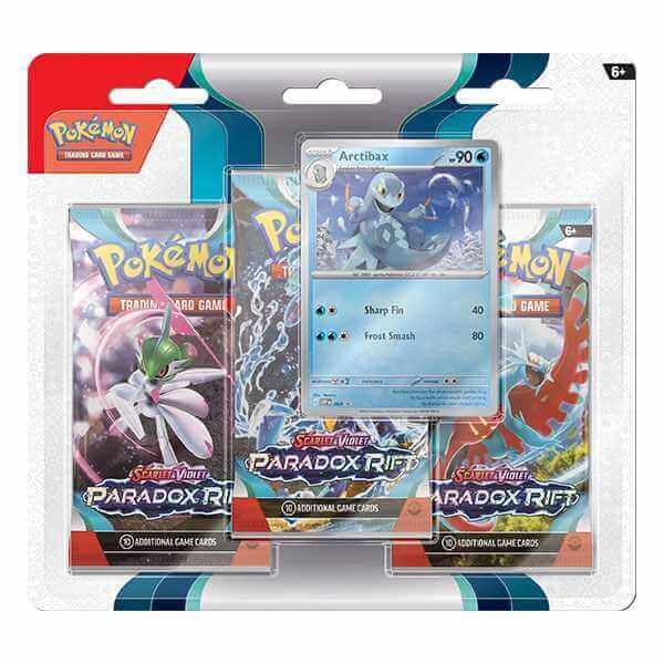Pokemon Company Pokemon TCG: Scarlet & Violet 4 Paradox Rift 3 pack booster Trading Card Games Earthlets