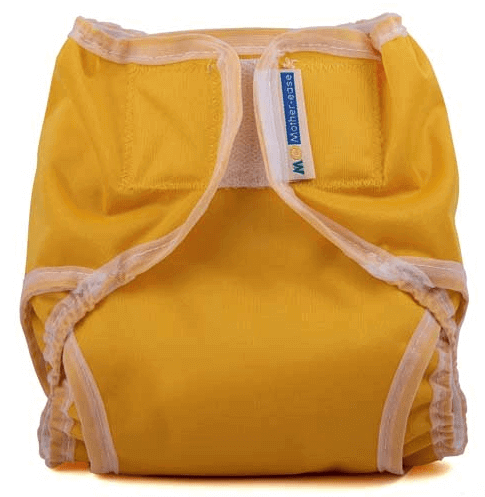 Mother-ease Rikki Wrap Nappy Cover Mustard Colour: Mustard Size: XS reusable nappies nappy covers Earthlets