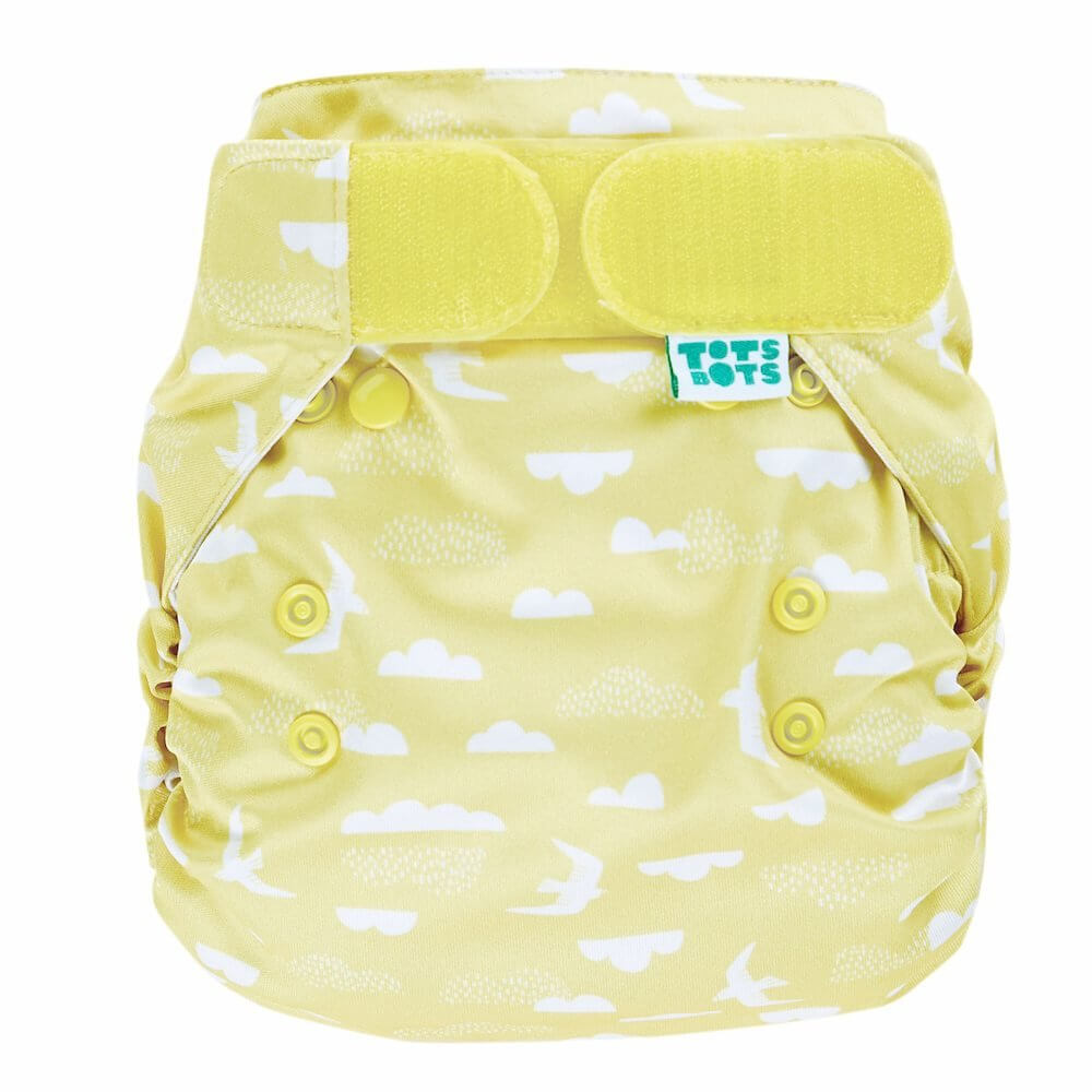 Tots Bots Bamboozle Nappy Wrap Colour: Above the Clouds Size: Size 1 (6-18lbs) reusable nappies Earthlets