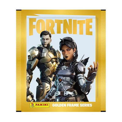 Panini Fortnite Gold Frame Sticker Collection Product: Packs (36 Packets) Sticker Collection Earthlets