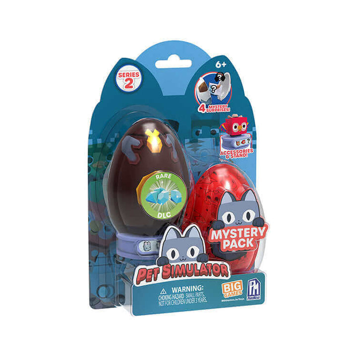 PhatMojo Pet Simulator Series 2 Mystery Pets 2PK Egg Action Figures Earthlets