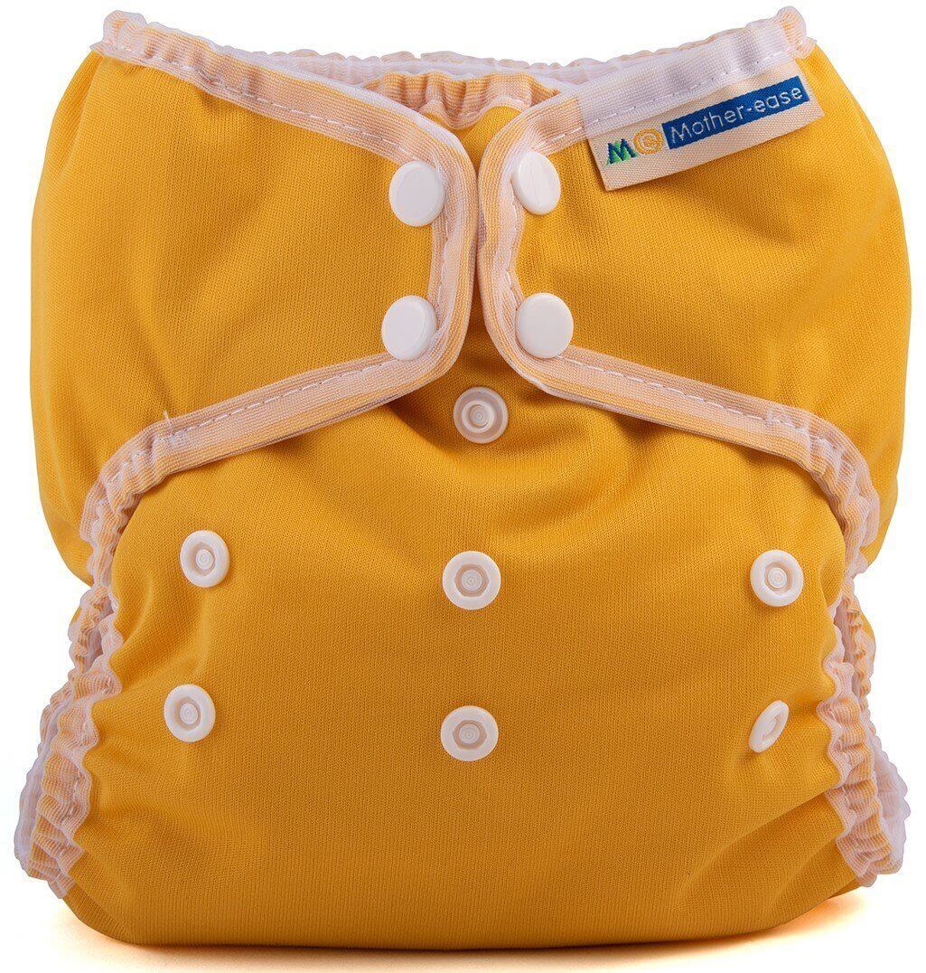 Mother-ease Wizard Duo Cover Colour: Mustard Size: XS reusable nappies Earthlets