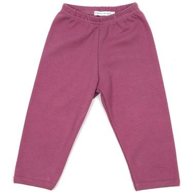 Baby Leggings Organic Dark Pink - 0-5 Months | Earthlets.com