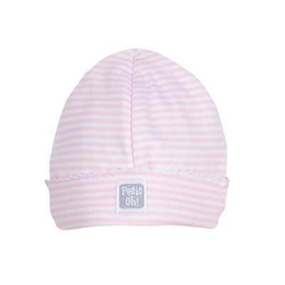Petit Oh! Newborn Hat Colour: Pink Stripes Gender: unisex clothing Earthlets