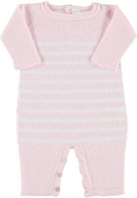Petit Oh! Knitted Romper Colour: Pink Stripes Gender: unisex Age: 0-3 Months clothing Earthlets