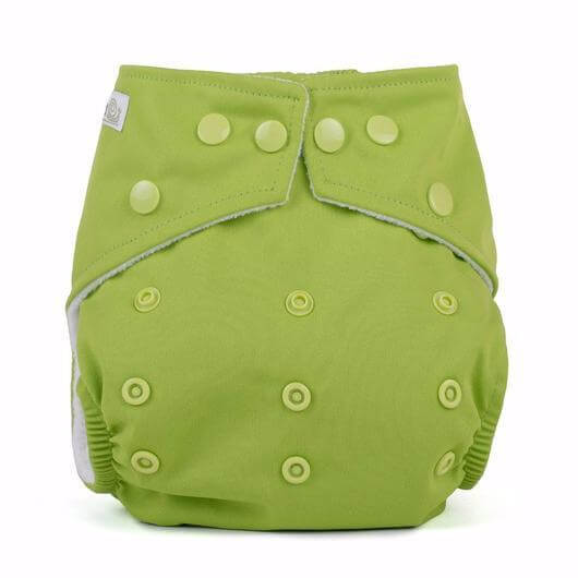 Baba + Boo One Size Reusable Nappy - Plain Colour: Cotton reusable nappies all in one nappies Earthlets