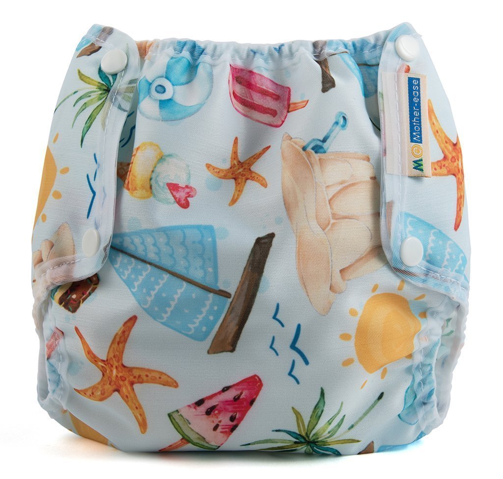 Mother-ease| Air Flow Cover Just Beachy | Earthlets.com |  | reusable nappies
