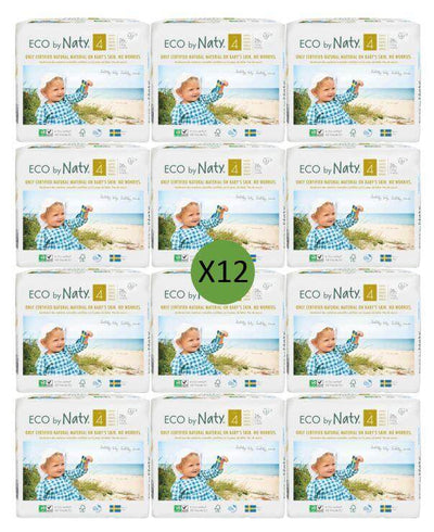 Naty Size 4 Nappies - 26 pack Multi Pack: 12 disposable nappies size 4 Earthlets