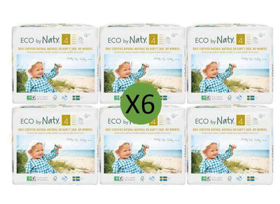 Naty Size 4 Nappies - 26 pack Multi Pack: 6 disposable nappies size 4 Earthlets