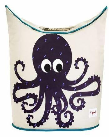 3 Sprouts Laundry Hamper - Octopus furniture storage Earthlets