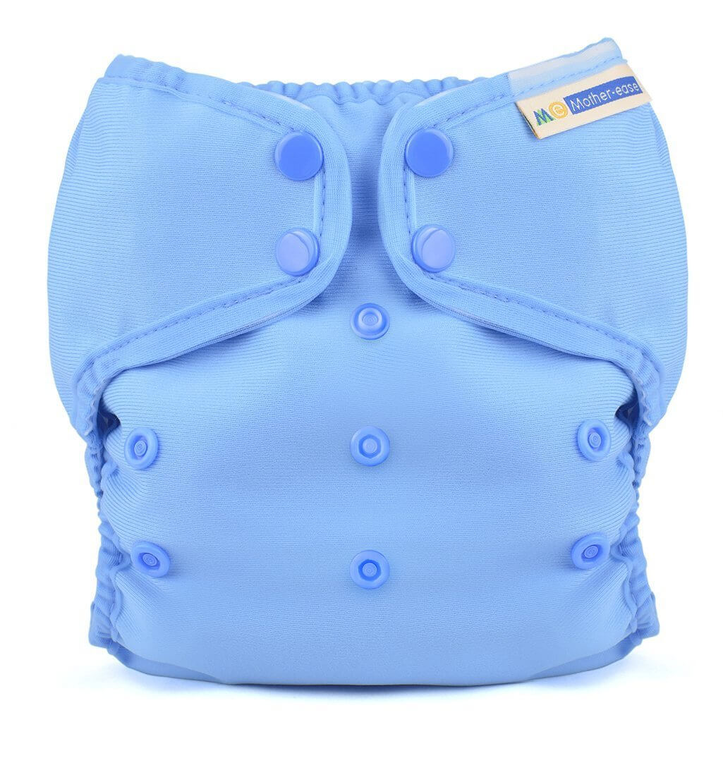 Mother-ease Wizard Duo Cover Colour: Blue Size: XS reusable nappies Earthlets