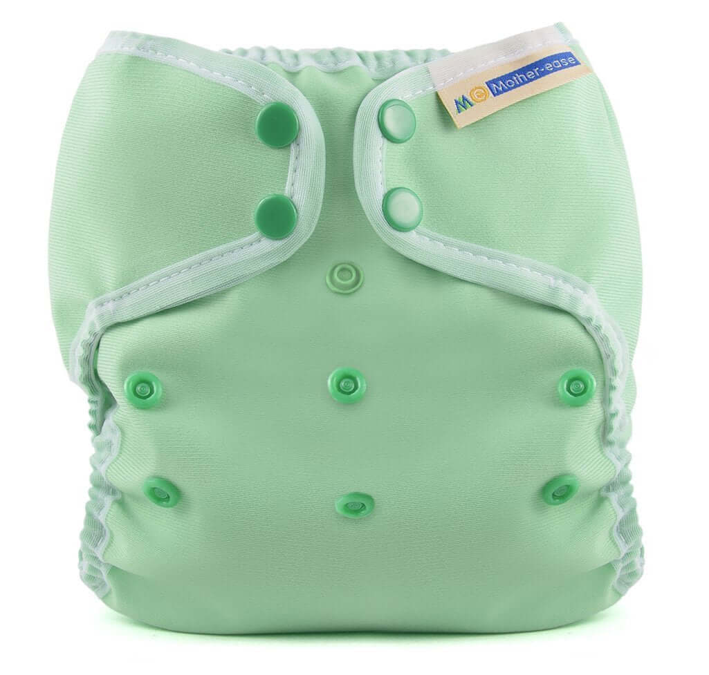 Mother-ease Wizard Duo Cover Colour: Green Size: S reusable nappies Earthlets